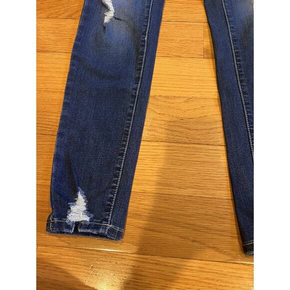 KanCan Button Front Distressed Jeans Size 26 - Picture 2 of 6